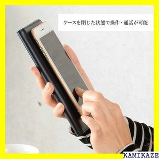 ☆送料無料 Uffizi お札も入るジッパー付き財布型スマ コ キャメル 109
