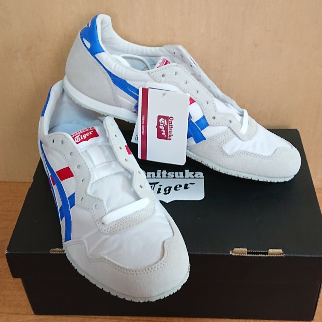 Onitsuka Tiger(オニツカタイガー)の新品 オニツカタイガー セラーノ 白 赤 青 トリコロール 26.5cm メンズの靴/シューズ(スニーカー)の商品写真