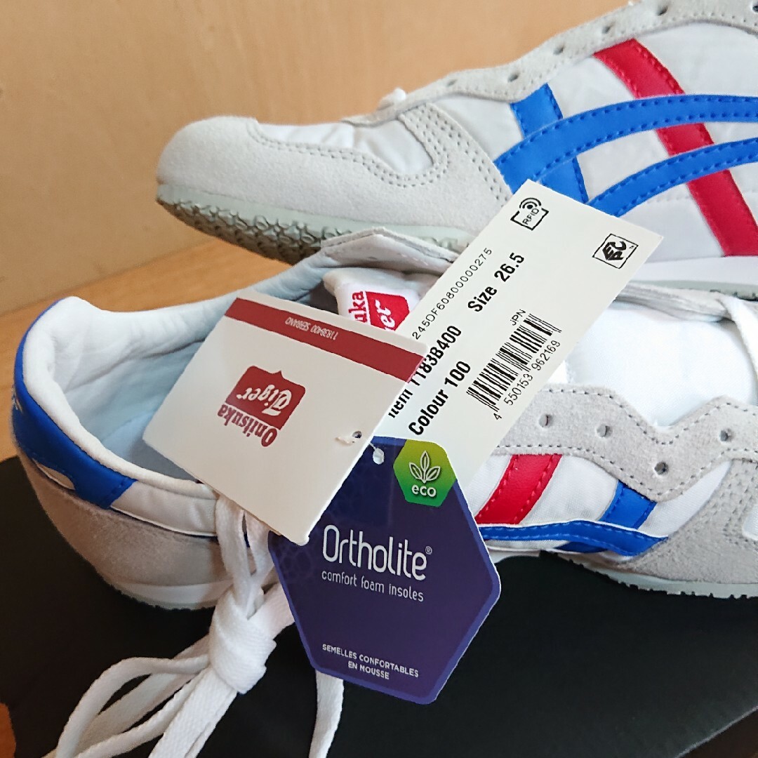 Onitsuka Tiger(オニツカタイガー)の新品 オニツカタイガー セラーノ 白 赤 青 トリコロール 26.5cm メンズの靴/シューズ(スニーカー)の商品写真