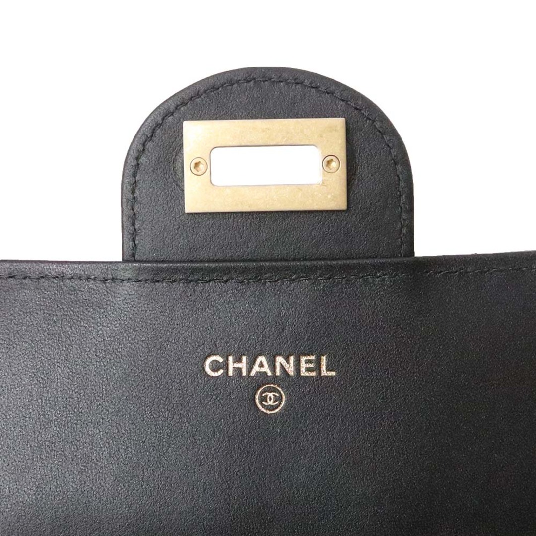 CHANEL シャネル レザー ロングウォレット 箱付 美品