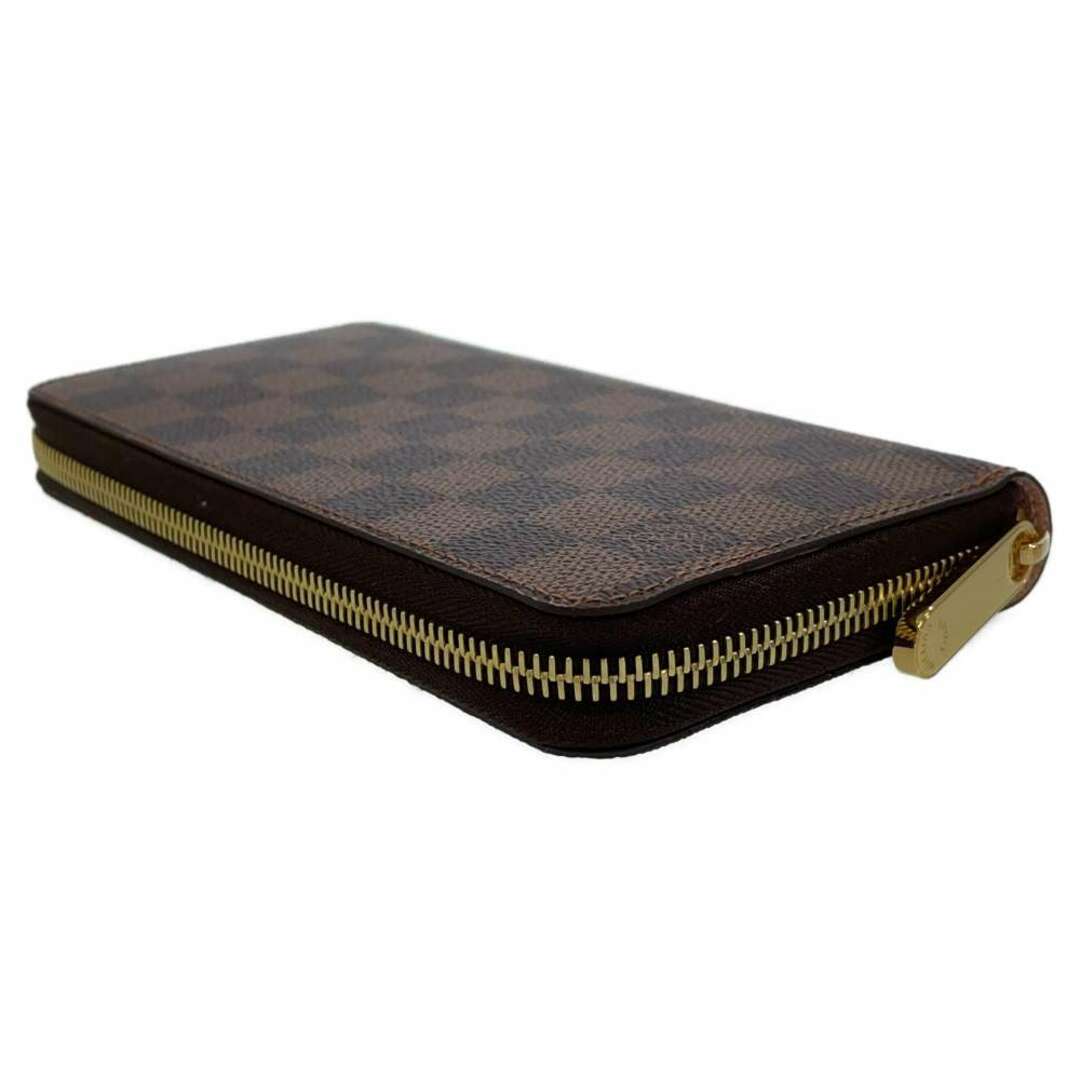 ルイヴィトン 長財布 ダミエ・エベヌ ジッピー・ウォレット N60046 LOUIS VUITTON ローズ・バレリーヌ