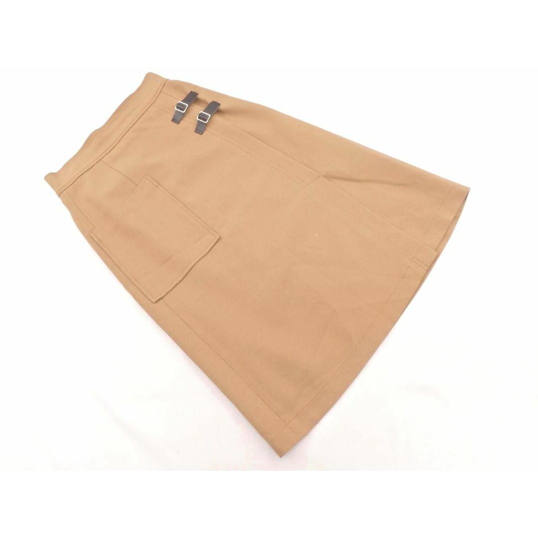 Khaju(カージュ)のKhaju カージュ Aライン 台形 スカート ベージュ ■■ レディース レディースのスカート(ロングスカート)の商品写真