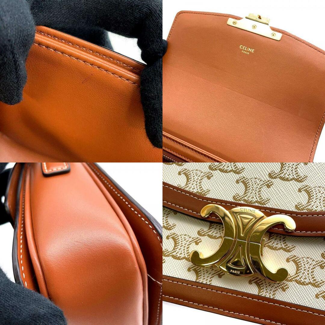 celine(セリーヌ)のセリーヌ ショルダーバッグ ティーン トリオンフ PVC 188882BZ4.01BC CELINE バッグ 白 レディースのバッグ(ショルダーバッグ)の商品写真