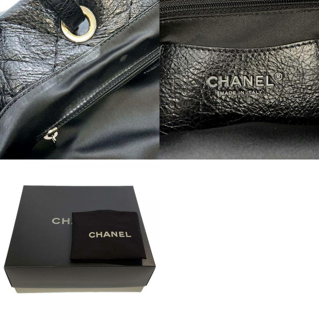 シャネル トートバッグ オンザロード ココマーク マトラッセ レザー CHANEL バッグ 黒