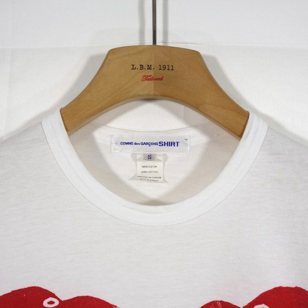 COMME des GARCONS SHIRT(コムデギャルソンシャツ)の【良品】コムデギャルソンシャツ　ハト向かい合わせプリントＴシャツ メンズのトップス(Tシャツ/カットソー(半袖/袖なし))の商品写真