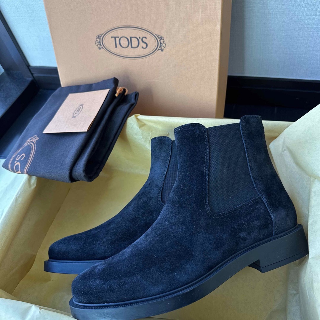 TOD'S スエードブーツ　サイドゴア　35.5