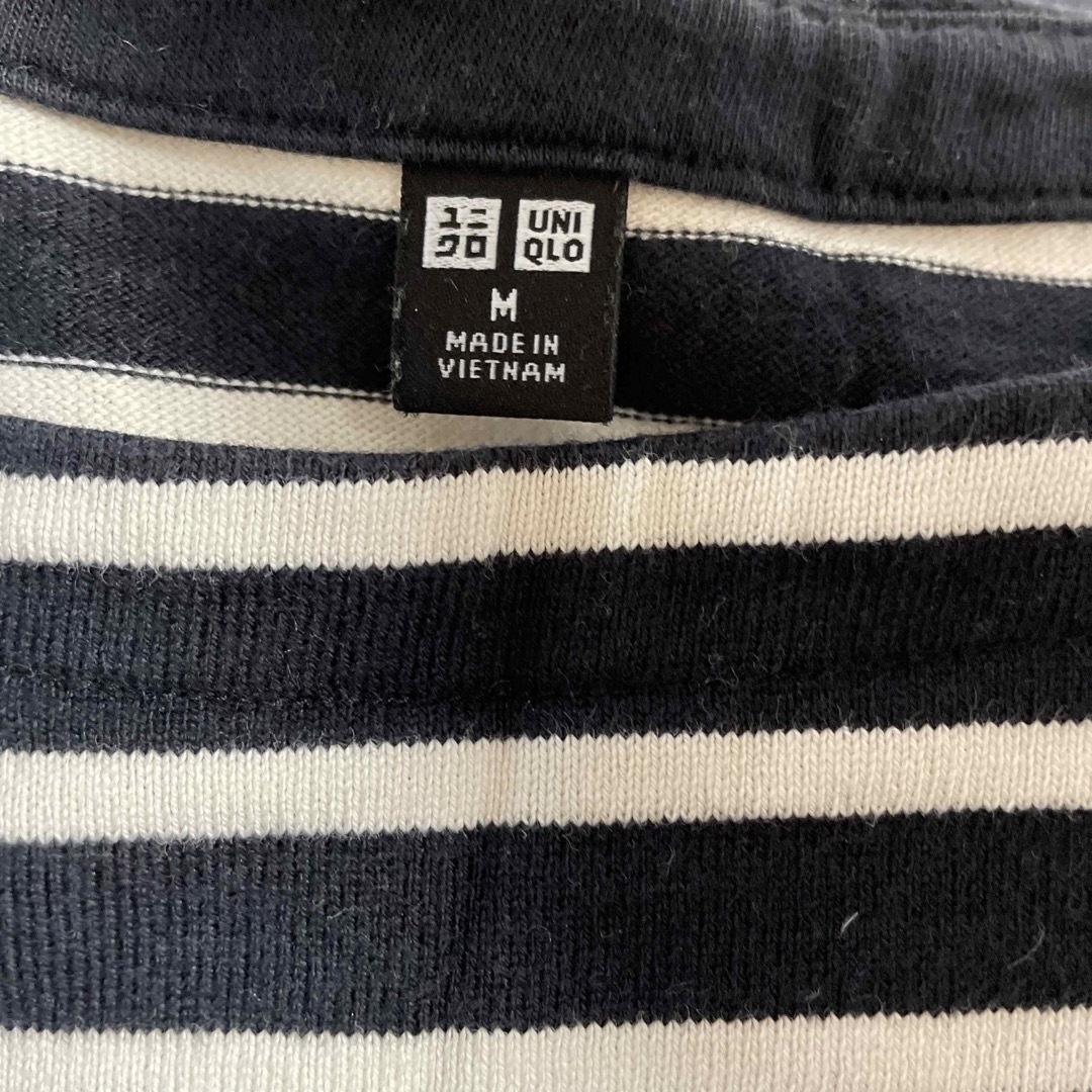 UNIQLO(ユニクロ)のユニクロ　ボーダー　トップス　長袖 レディースのトップス(カットソー(長袖/七分))の商品写真