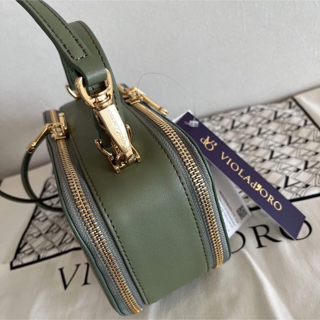新品 ヴィオラドーロ グリーン 2way バッグ ショルダーバッグ ハンドバッグ