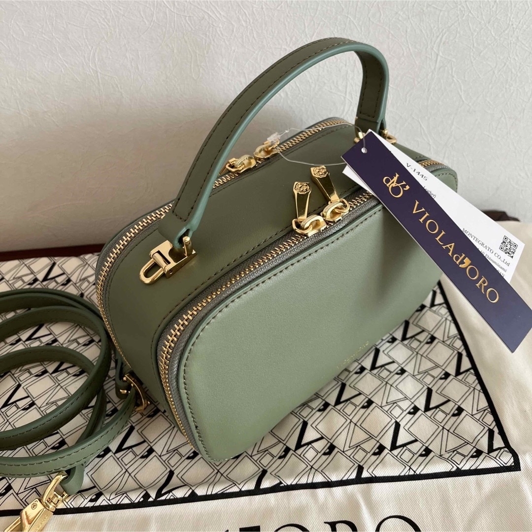 新品 ヴィオラドーロ グリーン 2way バッグ ショルダーバッグ ハンドバッグ