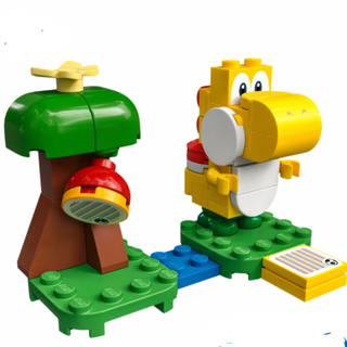 レゴスーパーマリオ(レゴ スーパーマリオ)のレゴ♡マリオ　非売品　きいろヨッシーとくだものの木(キャラクターグッズ)