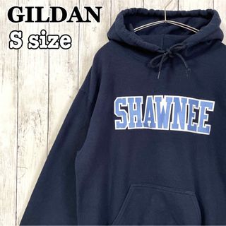 ギルタン(GILDAN)のSHAWNEE シャウニー大学 カレッジロゴ フーディ GILDAN 海外古着(パーカー)