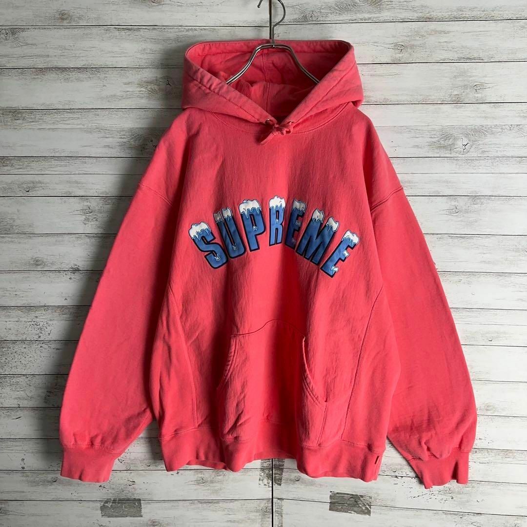 supremeパーカー美品　人気XL