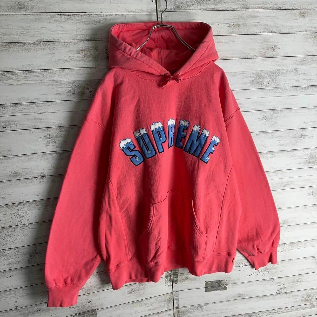 supremeパーカー美品　人気XL