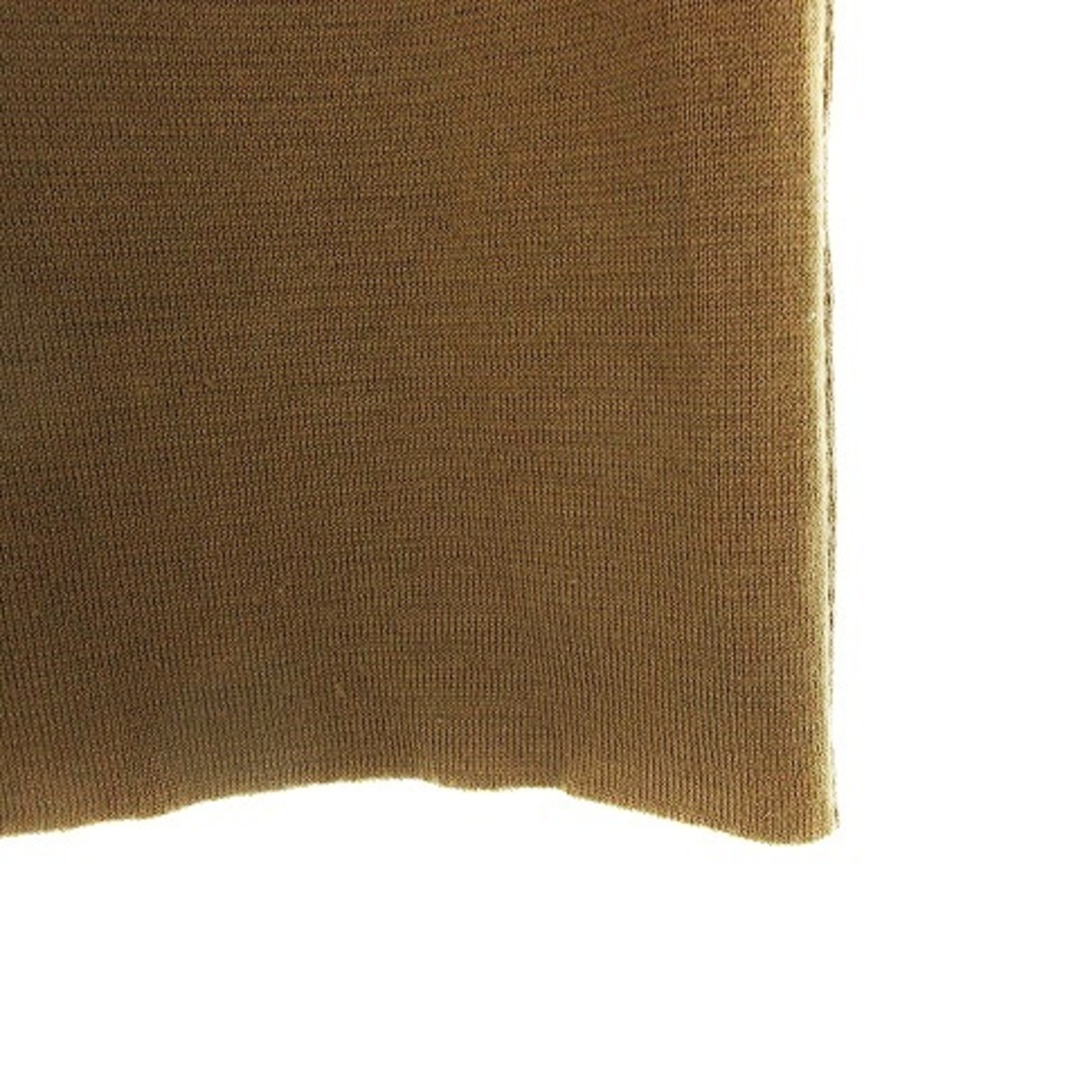 STRAWBERRY-FIELDS(ストロベリーフィールズ)のストロベリーフィールズ タイトスカート ミニ ニット バックファスナー 無地 茶 レディースのスカート(ミニスカート)の商品写真
