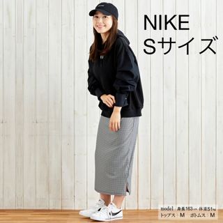 ナイキ(NIKE)の【S】新品 ナイキ ウィメンズ スウェット パーカー オーバーサイズ 黒(パーカー)