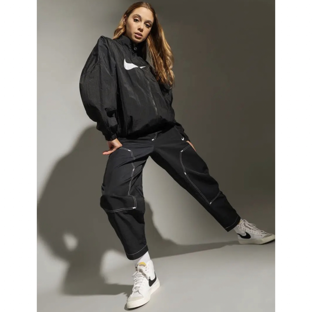 NIKE - M 新品 ナイキ スウッシュ ウーブンパンツ ナイロンパンツ 黒