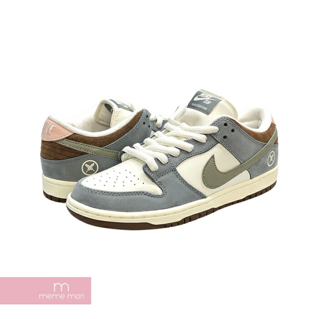 NIKE SB×YutoHorigome 2023AW DUNK LOW PRO QS Wolf Grey FQ1180-001 ナイキSB×堀米雄斗 ダンクロー ウルフグレー ローカットスニーカー 素材切替 グレー×ブラウン サイズUS4(23cm)【230913】【新古品】【me04】