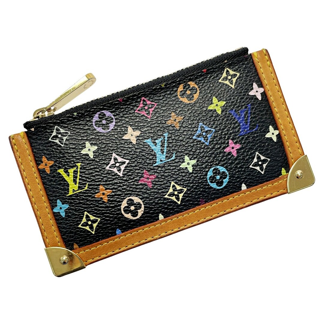 ☆☆LOUIS VUITTON ルイヴィトン マルチカラー ポシェットクレ キーケース e46685e ノワール モノグラムマルチカラー レディース