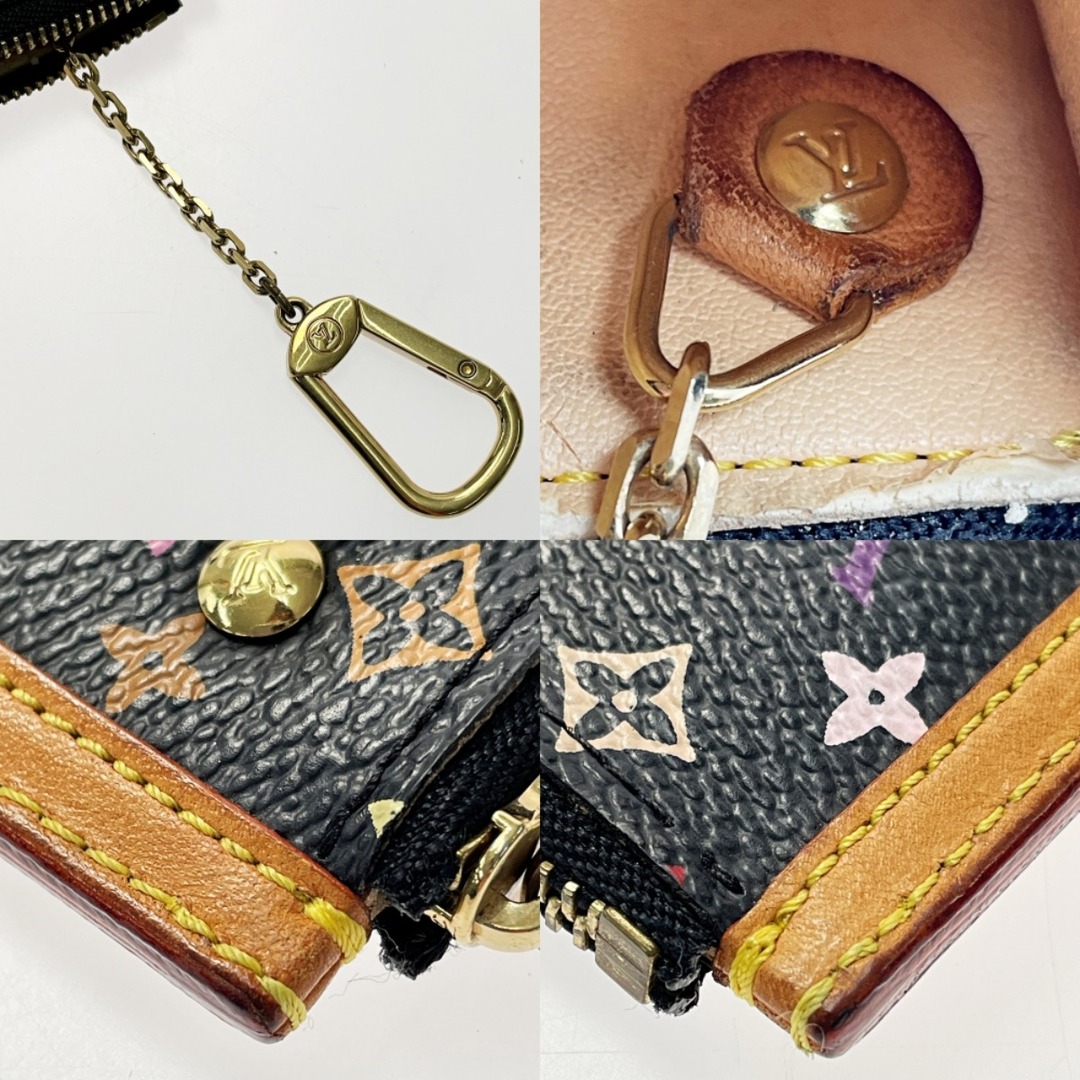 ☆☆LOUIS VUITTON ルイヴィトン マルチカラー ポシェットクレ キーケース e46685e ノワール モノグラムマルチカラー レディース 5