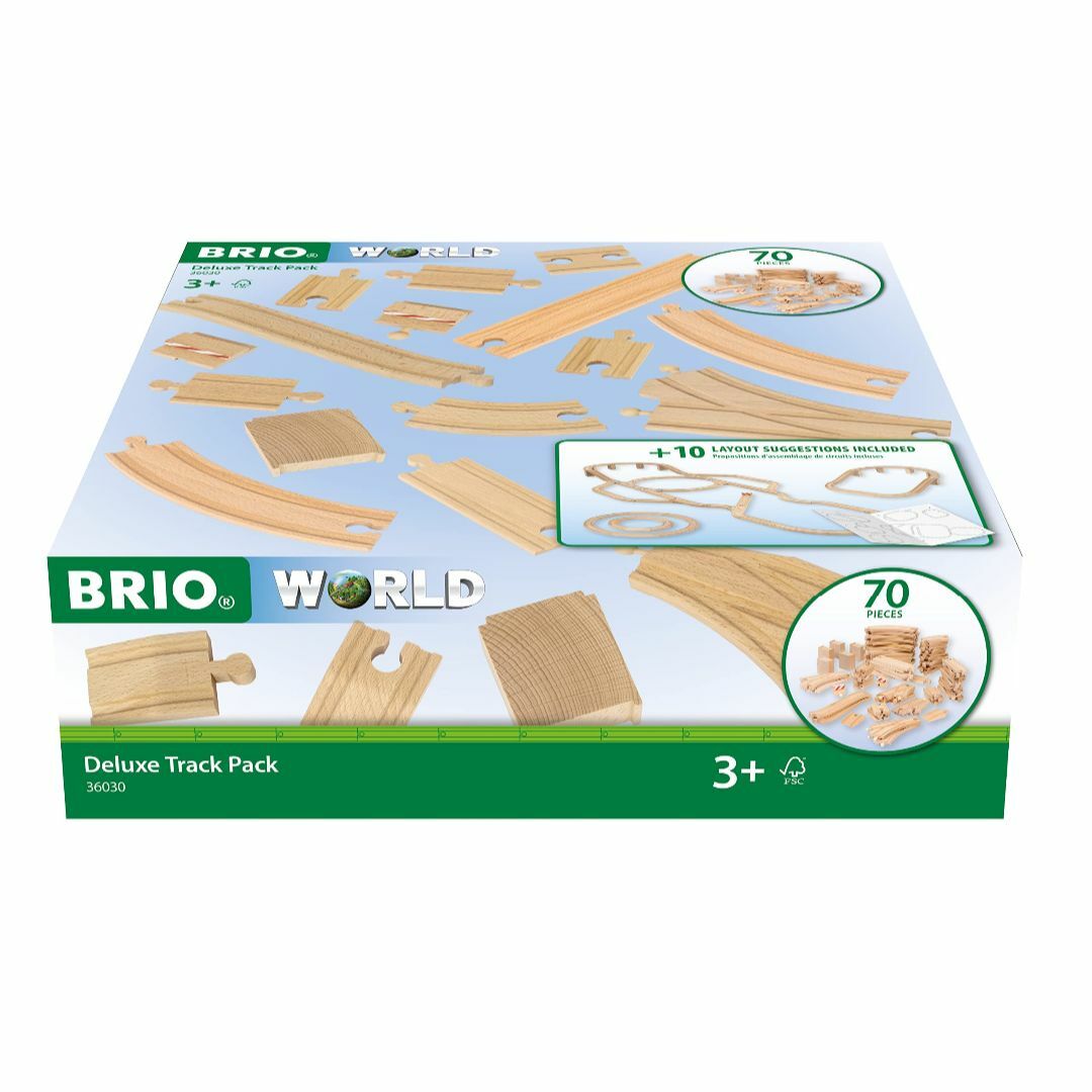 BRIO (ブリオ) 追加レールセット トラックDXパック 36030 [全70