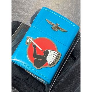 zippo アメリカンスピリット 本革  立体メタル 限定品 2018年製 ②(タバコグッズ)