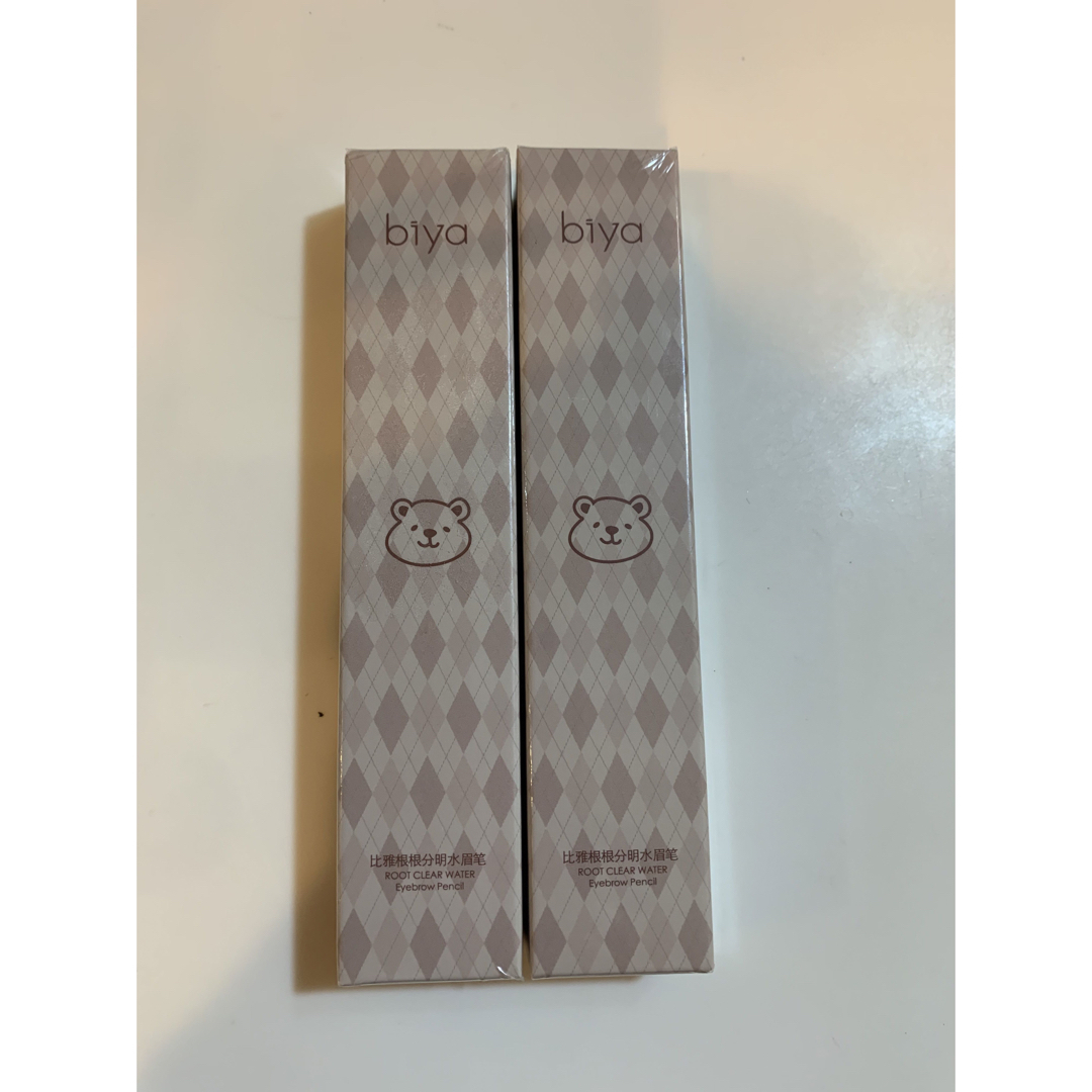 biya アイブロウリキッドペンシル カラー　2本セット　ブラウン 01 コスメ/美容のベースメイク/化粧品(アイライナー)の商品写真