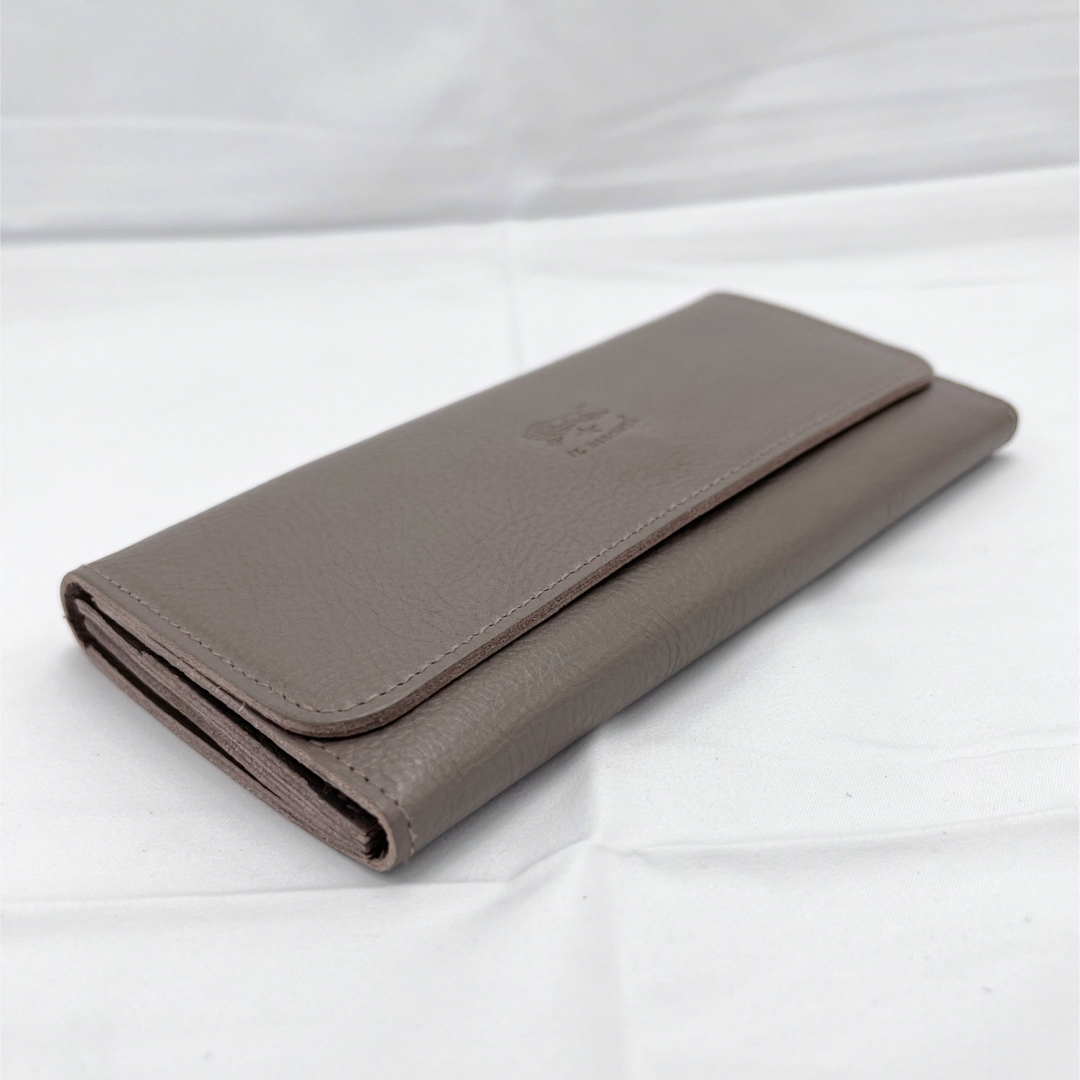 新品】イルビゾンテ 三つ折り財布 グレー トルトラ-
