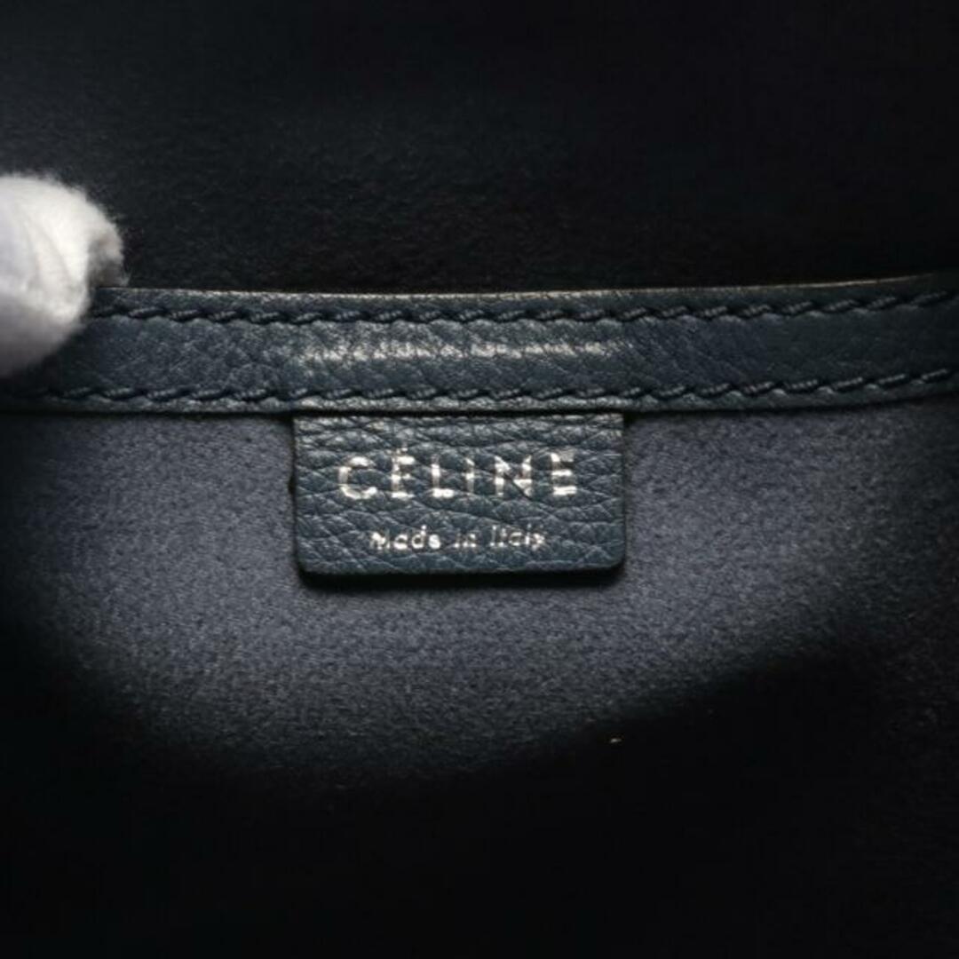 celine(セリーヌ)のラゲージ ナノショッパー ハンドバッグ レザー ダークブルー 2WAY レディースのバッグ(ハンドバッグ)の商品写真