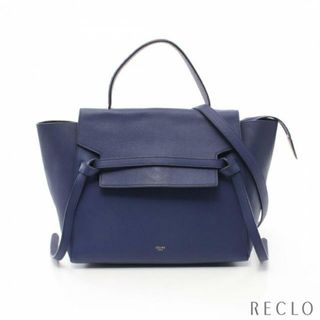 セリーヌ(celine)のBELT BAG MINI ベルトバッグ ミニ ハンドバッグ レザー パープル 2WAY(ハンドバッグ)