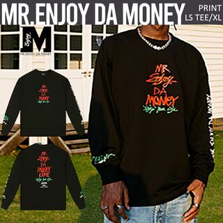 MR.ENJOY DA MONEY 正規品 ロゴプリント ロンT XL(Tシャツ/カットソー(七分/長袖))
