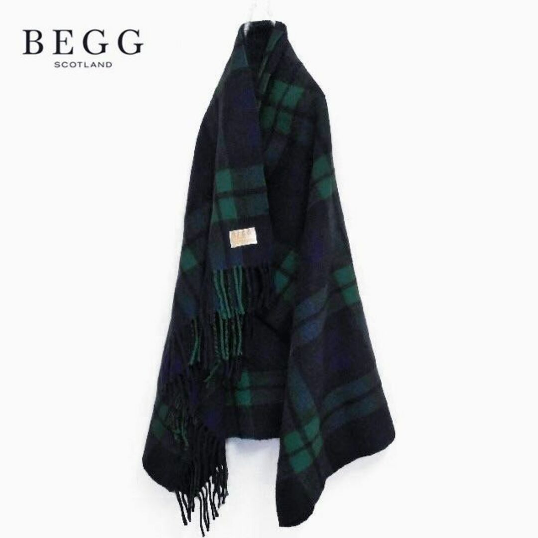 美品 BEGG SCOTLAND✨ベグ スコットランド アンゴラ混 大判ストール | フリマアプリ ラクマ