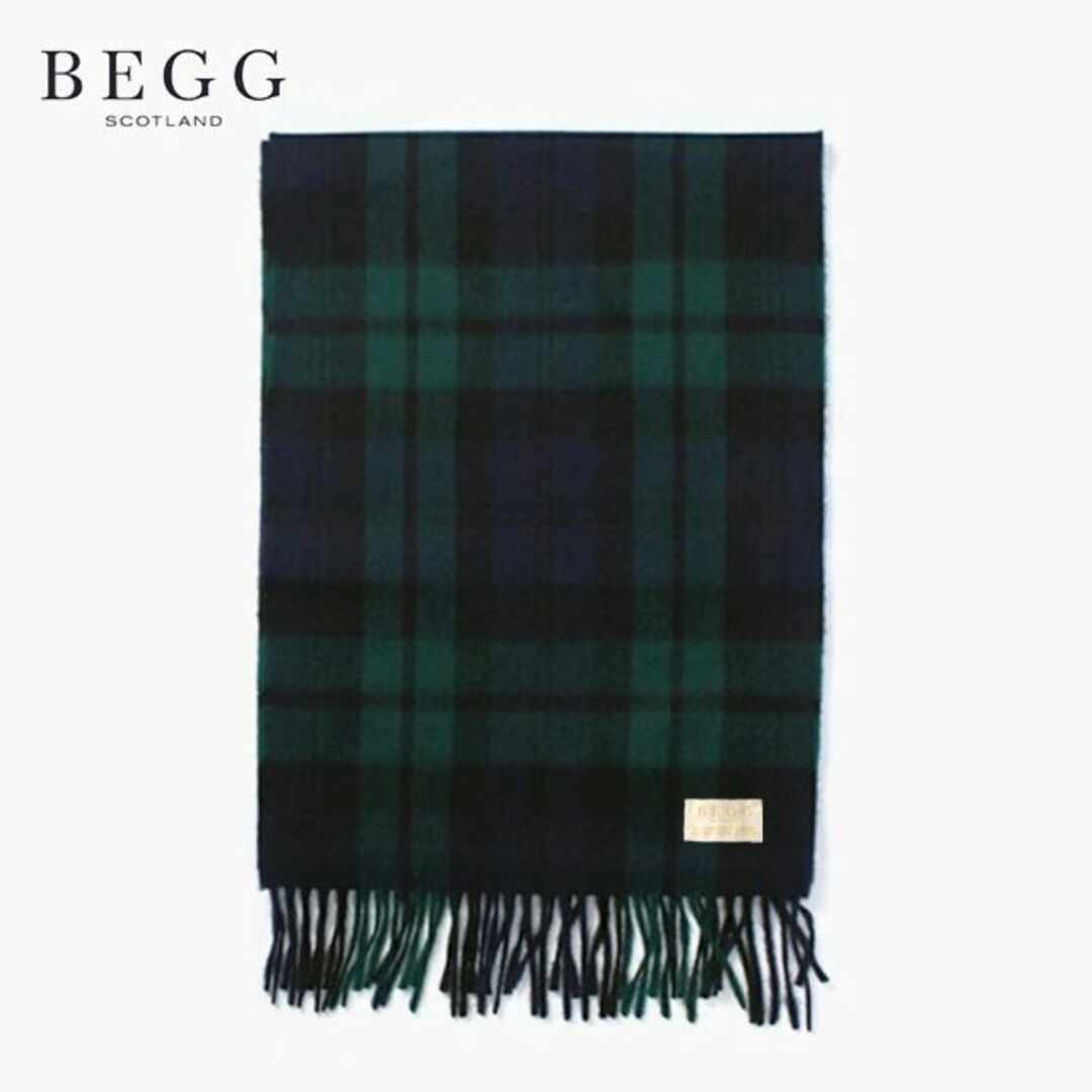 美品 BEGG SCOTLAND✨ベグ スコットランド アンゴラ混 大判ストール