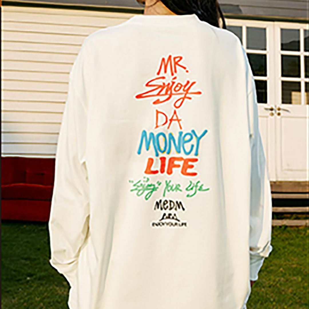 MR.ENJOY DA MONEY 正規品 ロゴプリント ロンT LTシャツ/カットソー(七分/長袖)