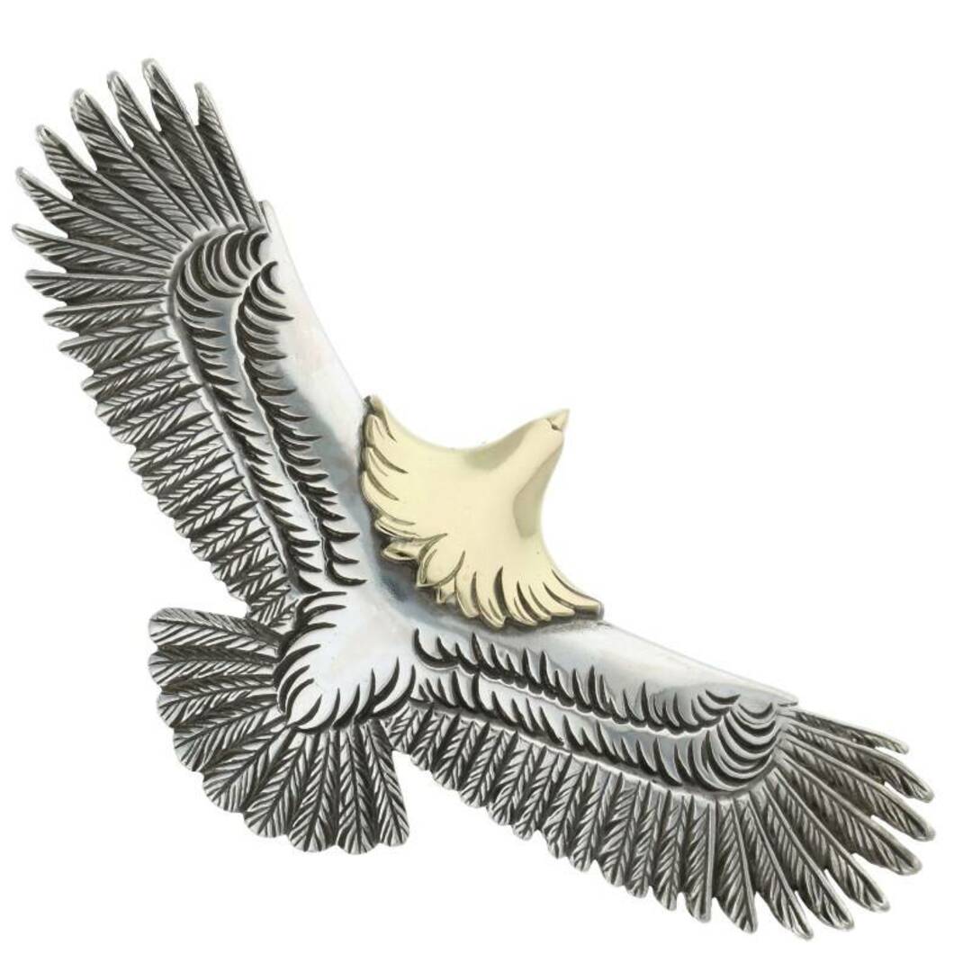 ウイングロック WING ROCK　  Eagle Pendant top Diamond-L 両目ダイヤ/18K頭金大イーグルネックレストップ メンズ L