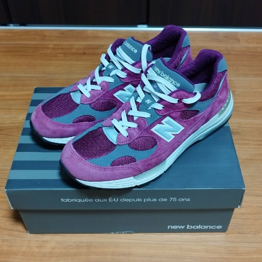 箱状態New Balance　992　28cm パープル