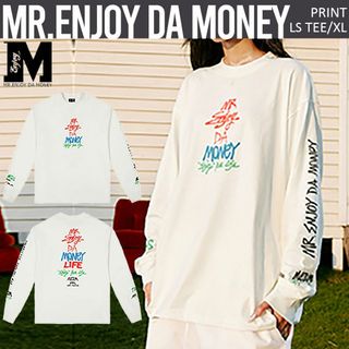 MR.ENJOY DA MONEY 正規品 ロゴプリント ロンT XL(Tシャツ/カットソー(七分/長袖))