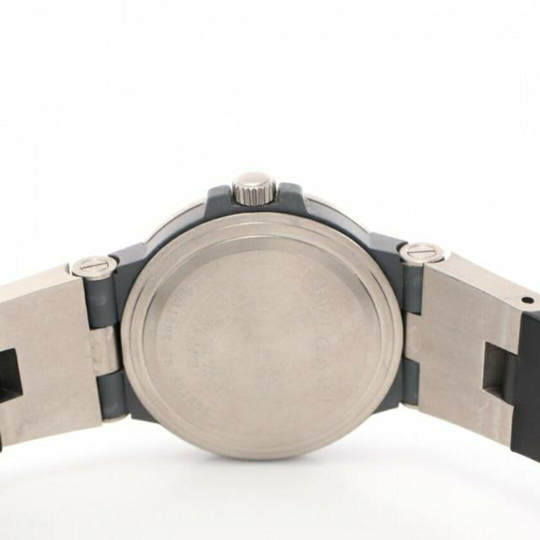 BVLGARI(ブルガリ)のディアゴノ チタニウム メンズ 腕時計 自動巻き チタン ラバー シルバー ブラック ブラック文字盤 メンズの時計(腕時計(アナログ))の商品写真