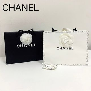 シャネル(CHANEL)のCHANEL ミニ紙袋　ショップ袋　ショッパーバッグす 銀座限定　カメリア付き(ショップ袋)