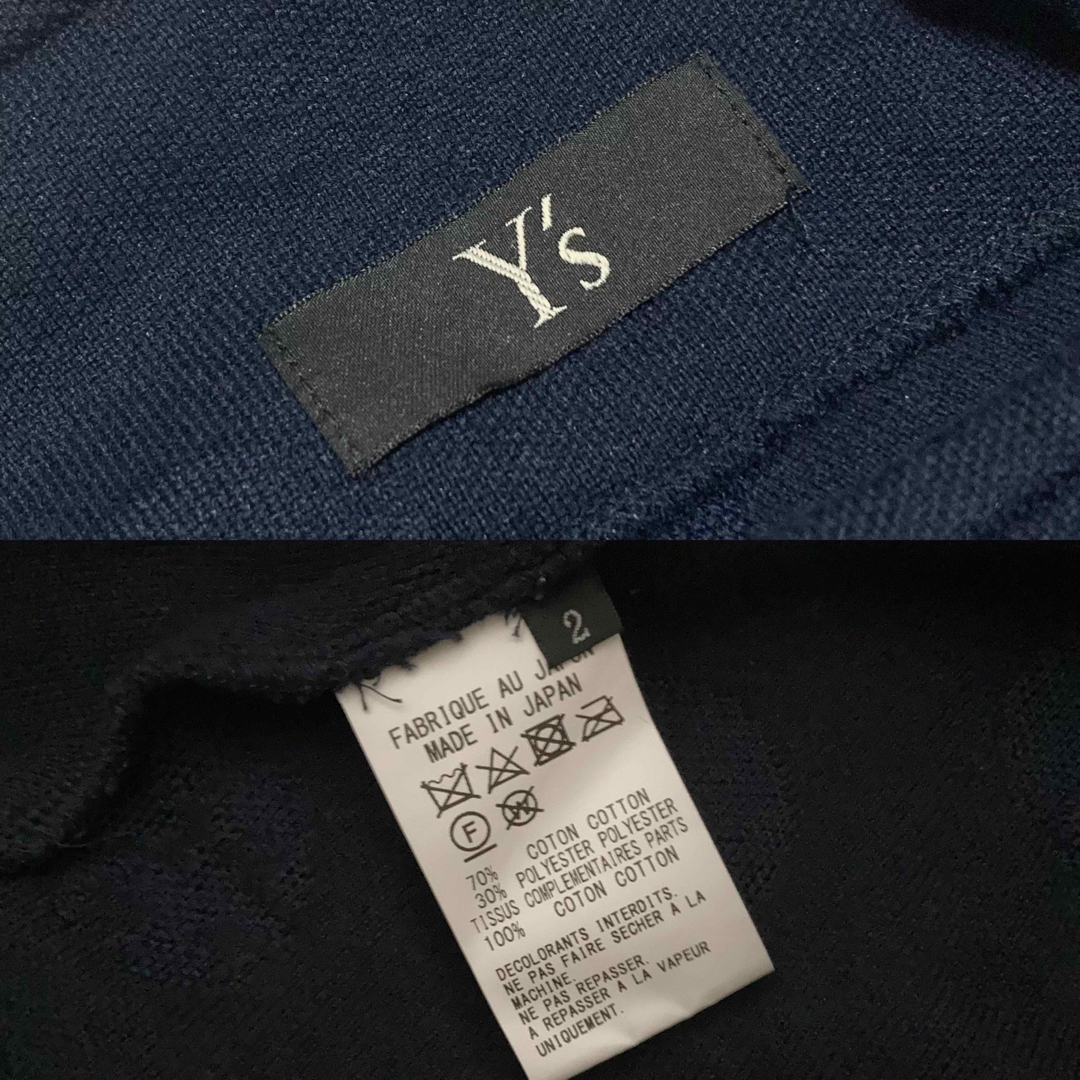 Y´s 18AW ドットジャガード アシンメトリージャケット 2-