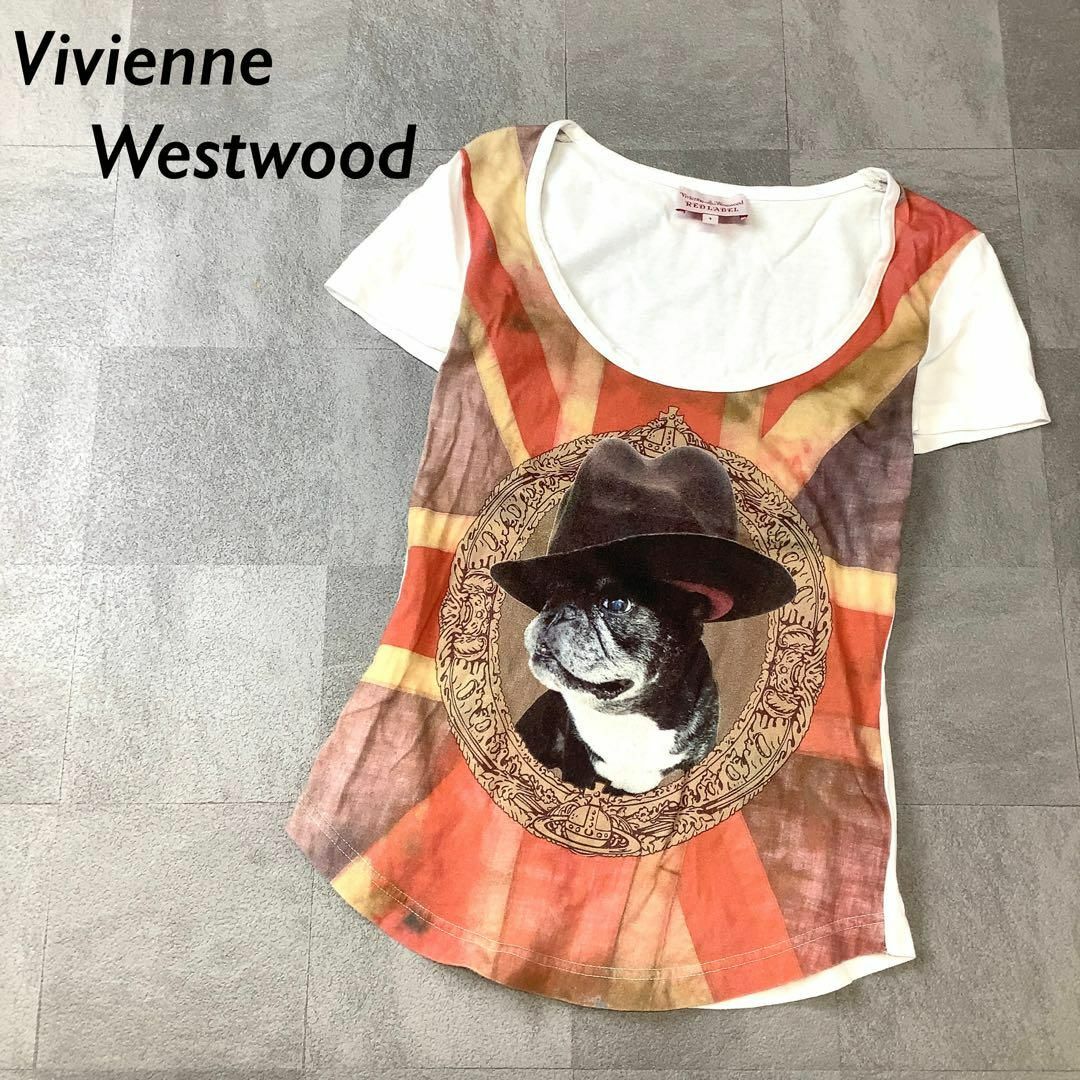 美品】Vivienne Westwood フレンチ ブルドッグ Tシャツ - Tシャツ(半袖 ...