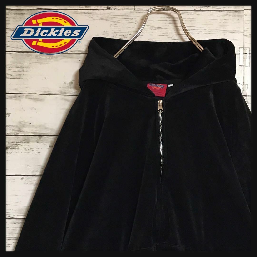 Dickies - 【美品】ディッキーズ 袖ロゴワッペン付きジップパーカー ...