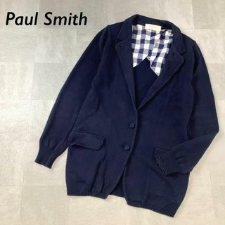 Paul Smith ポールスミス カーディガン サイズ:M アーティスト ストライプ ジャガード コットン カットソー カーディガン ブラック 黒 日本製 トップス 長袖【メンズ】