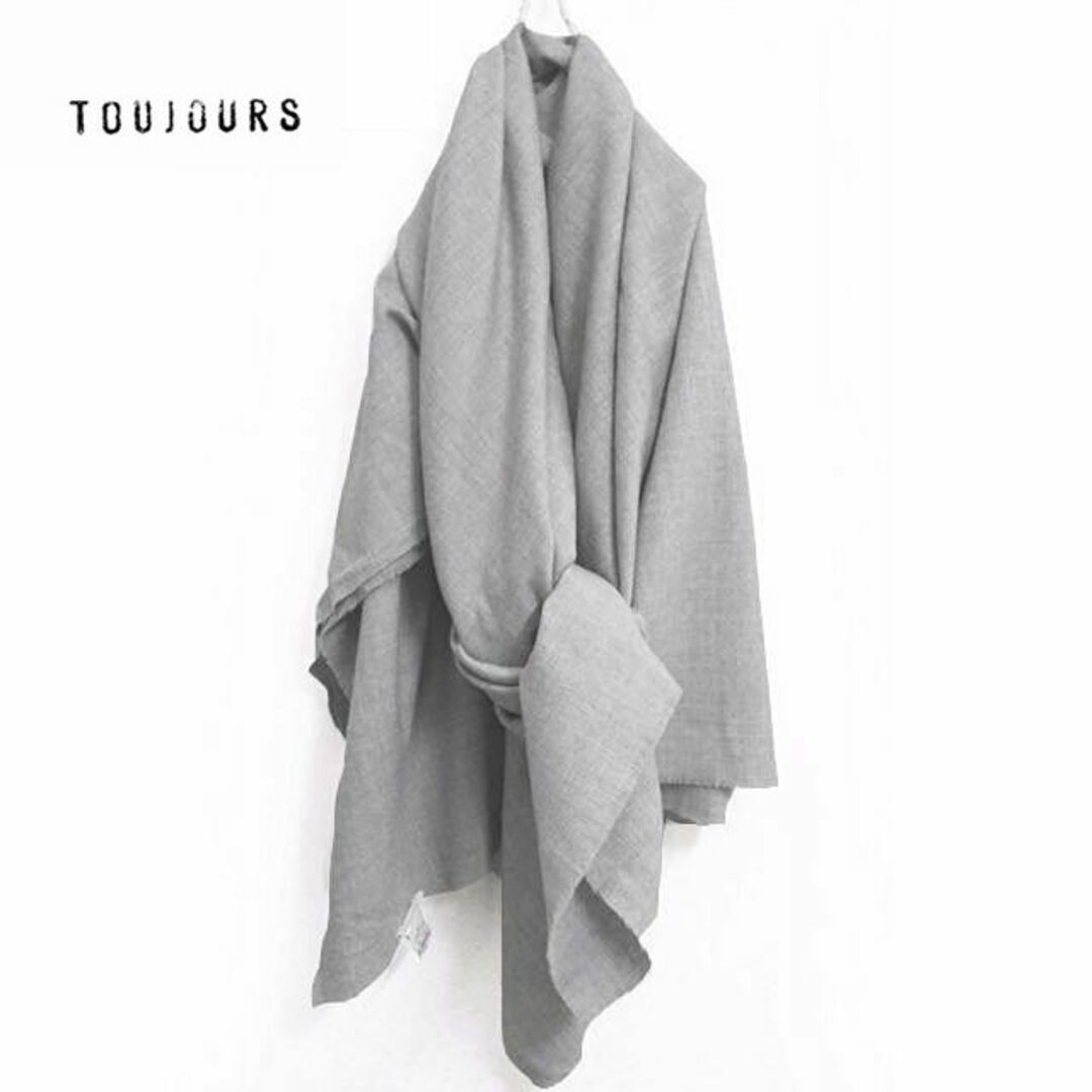 ファッション小物新品 TOUJOURS✨トゥジュー イタリア産 アルパカ混ウール 大判ストール