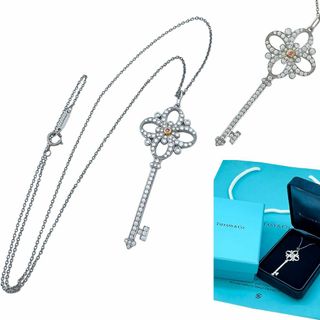 ティファニー(Tiffany & Co.)のティファニー　ネックレス　ヴィクトリア　ピンクダイヤ　ラージ　キー　ダイヤ　レア(ネックレス)