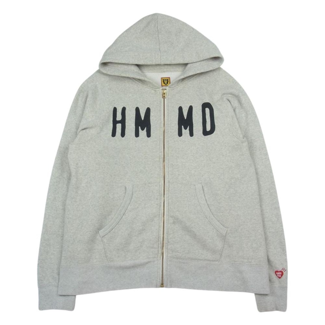 HUMAN MADE ヒューマンメイド HMMD Hooded Sweatshirt プリント ジップ