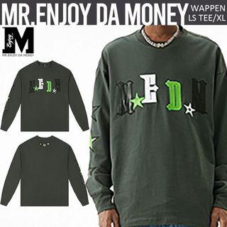 MR.ENJOY DA MONEY 正規品 男女兼用 ワッペン ロゴ 長袖 XL(Tシャツ/カットソー(七分/長袖))