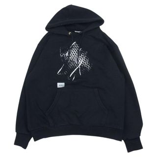 ダブルタップス(W)taps)のWTAPS ダブルタップス 20AW x VANS VAULT PULLOVER HOODY SWEAT MOSH PIT バンズ クロスボーン プルオーバー パーカー ブラック系 02【中古】(パーカー)