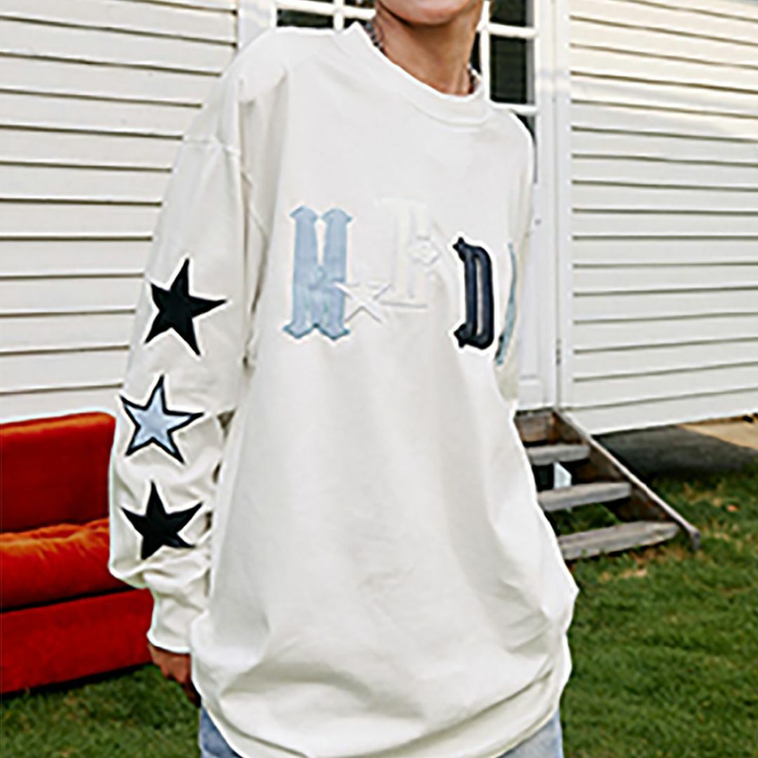 MR.ENJOY DA MONEY 正規品 男女兼用 ワッペン ロゴ 長袖 XL メンズのトップス(Tシャツ/カットソー(七分/長袖))の商品写真