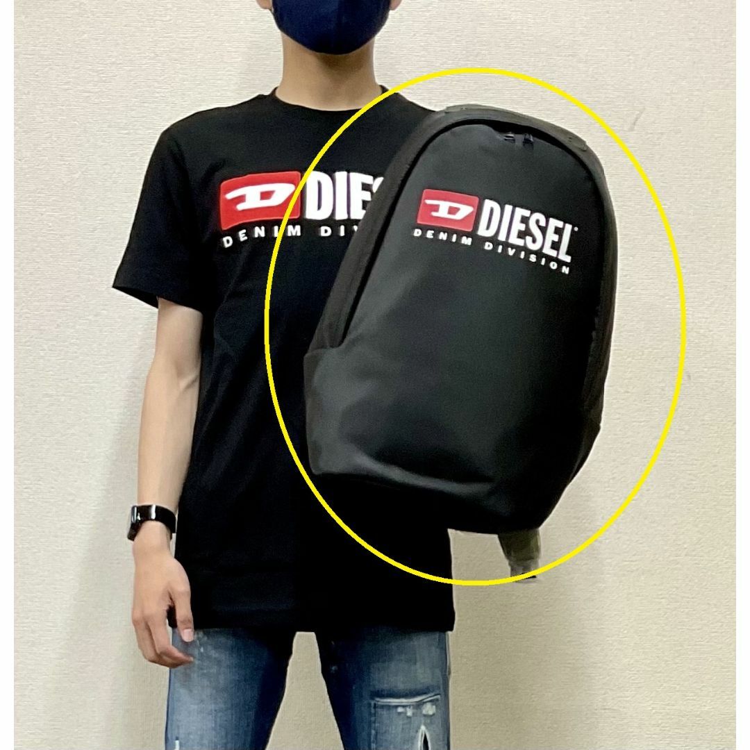 DIESEL(ディーゼル)のディーゼル　バックパック 0323　ブラック　ロゴ　新品　X09550 メンズのバッグ(バッグパック/リュック)の商品写真