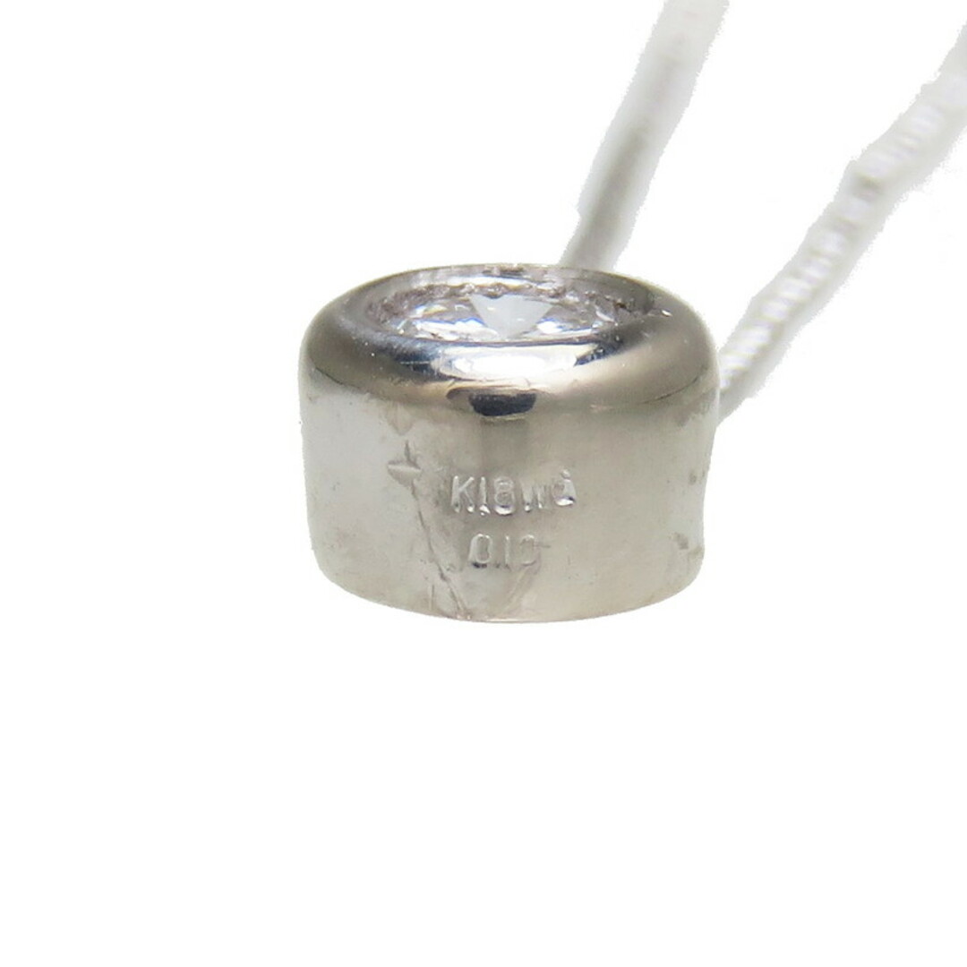 ネックレス  K18WG ダイヤモンド（推定H-I1程度）